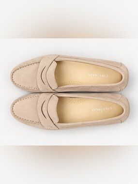Cole Haan  Nike Women's Suede Loafers in Light Beige